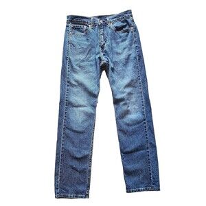Men's Levi 505 Denim Blue Jeans  - Label - 32 x 32 - There is some shrinkage